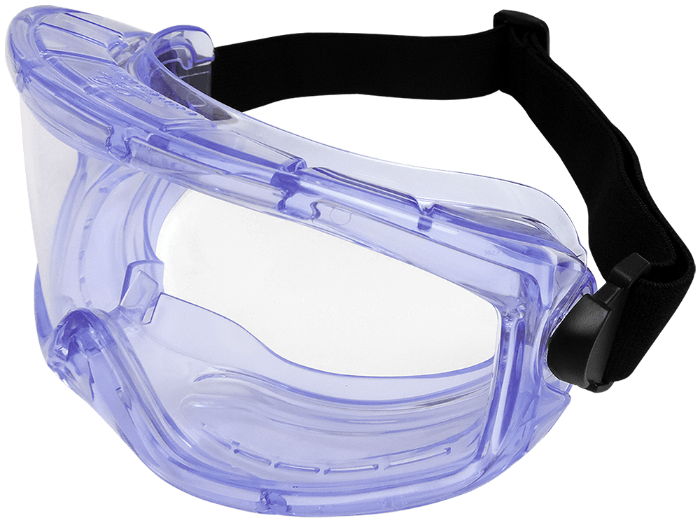 BG3 Clear Anti-Fog Slotted Indirect Vented Wide-View Chemical Splash Goggles - Spill Control